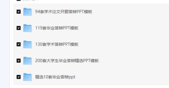 精选学术论文毕业答辩 PPT模版