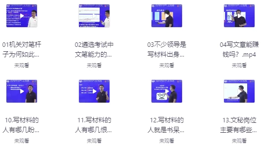大笔杆子夏晓华写作系统课