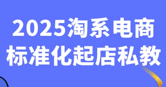 2025淘系电商标准化起店私教