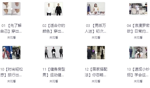 男士穿搭形象课程