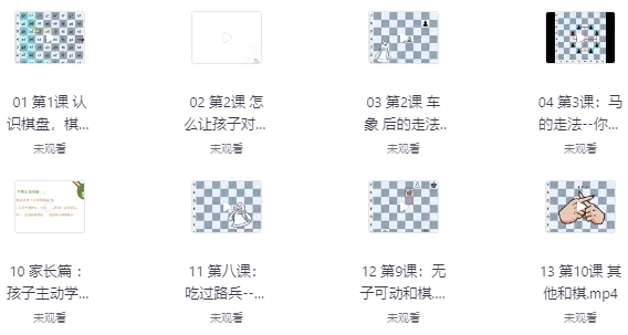 国际象棋零基础教学