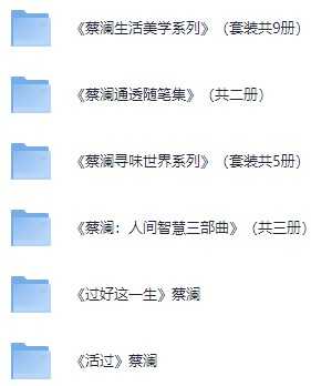 蔡澜作品集