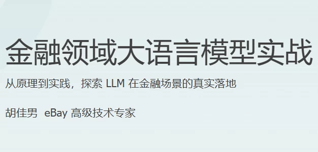 金融领域大语言模型实战