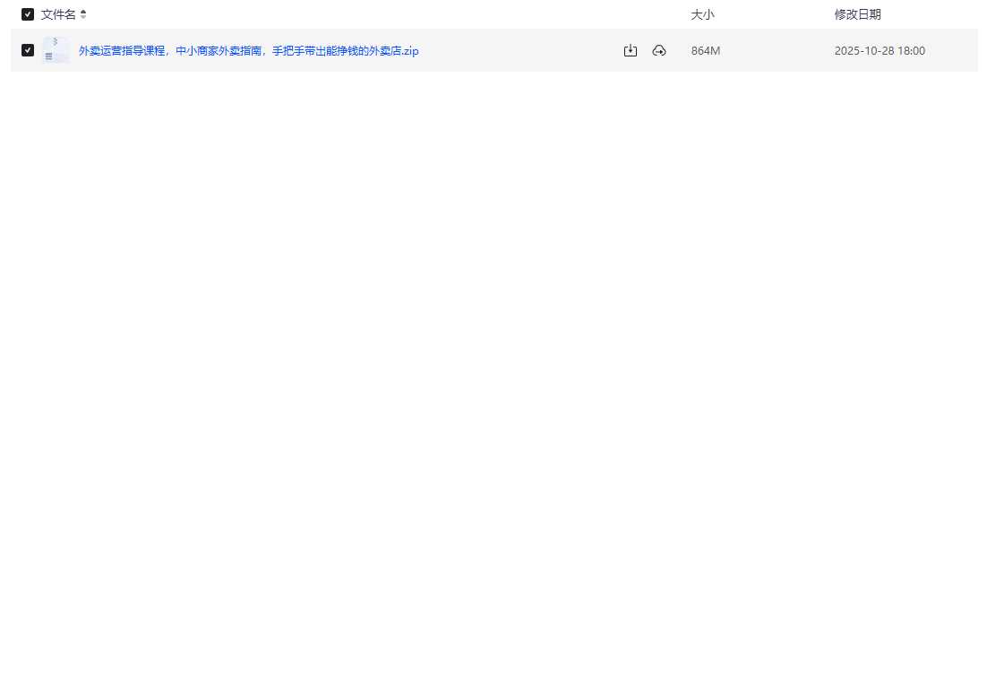 外卖运营指导课程，中小商家外卖指南，手把手带出能挣钱的外卖店