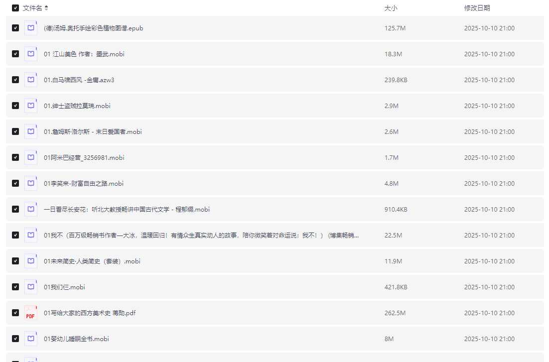 最新收集的书籍合集（总计4000册）