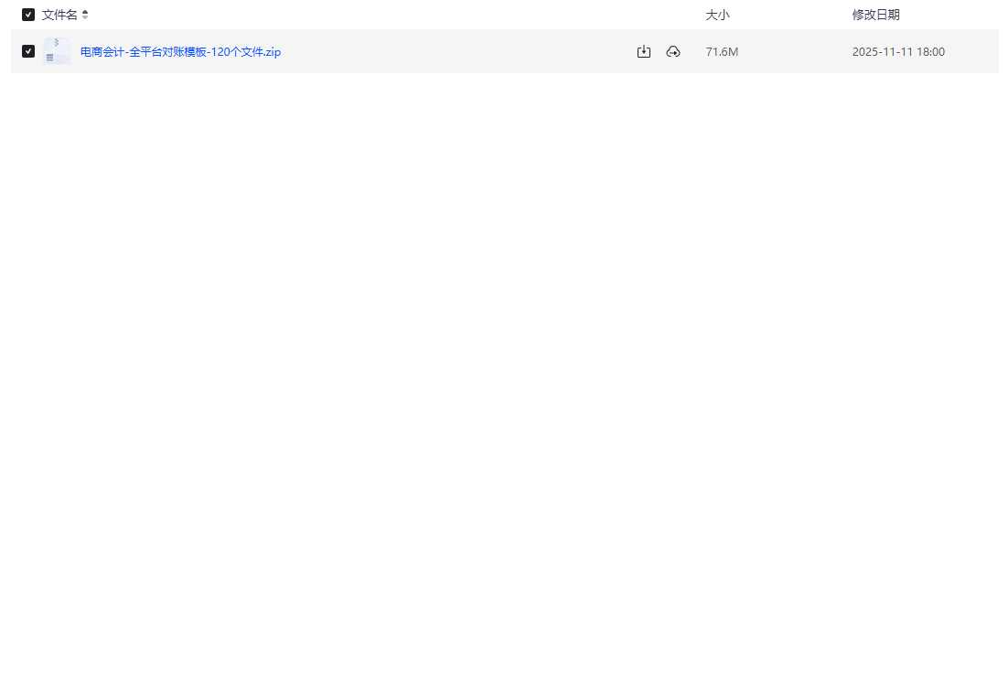 电商会计与店铺运营表格大全：120份电商财务与数据模板合集