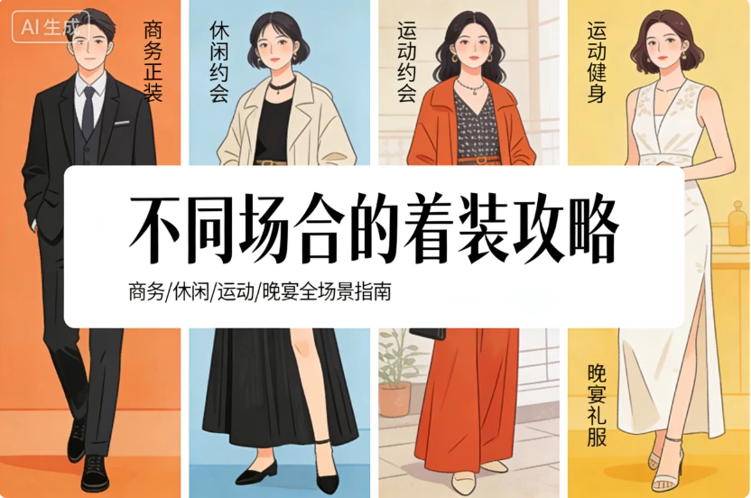 不同场合的着装攻