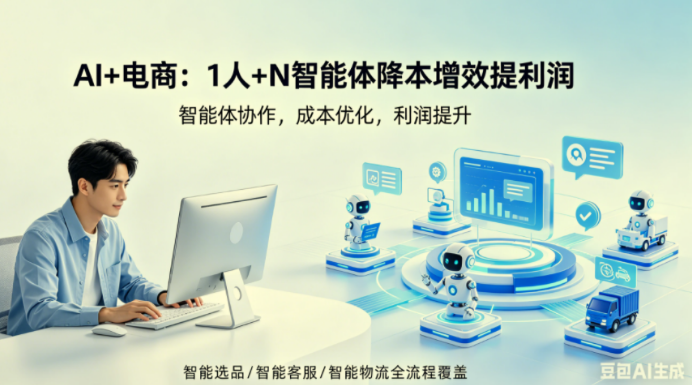 Al+电商 如何通过1人+N个智能体 降本增效提高利润