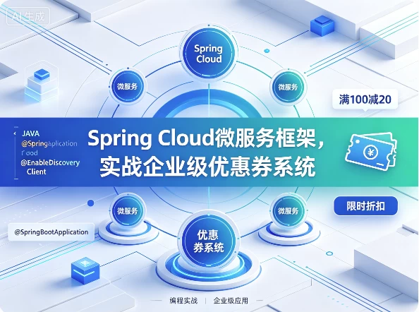 Spring Cloud微服务框架,实战企业级优惠券系统