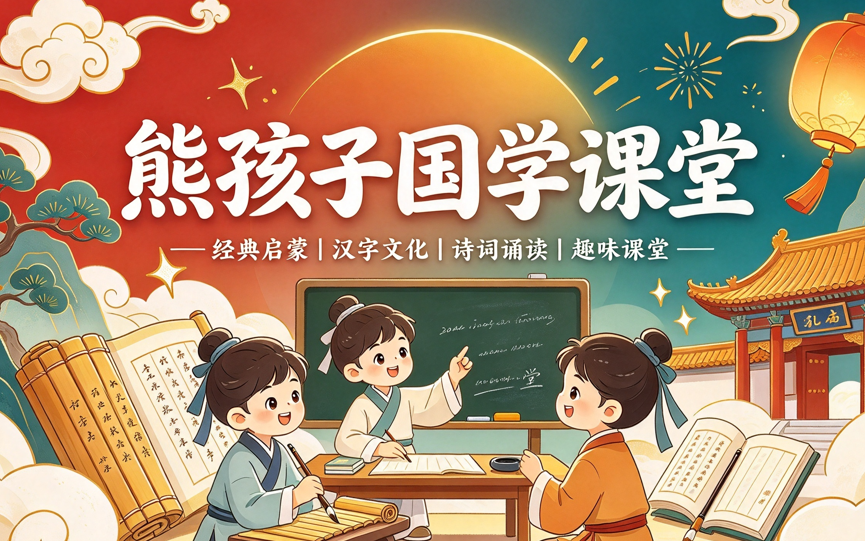 熊孩子国学课堂,让孩子轻松爱上传统文化