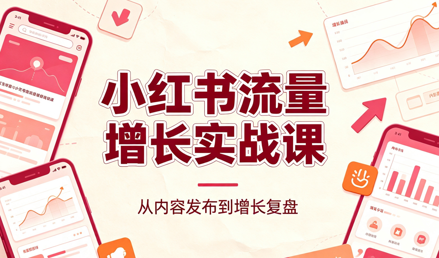 小红书流量增长实战课,全方位运营攻略