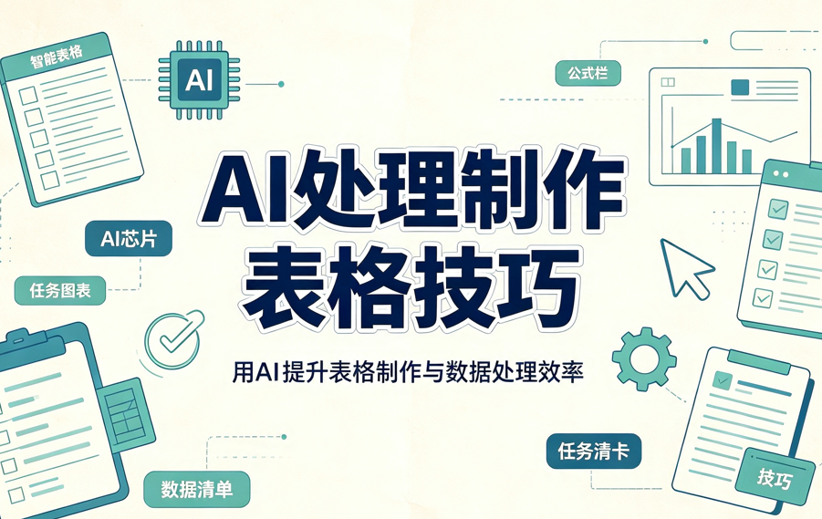 AI处理制作表格技巧,小白都能学会的智能办公术