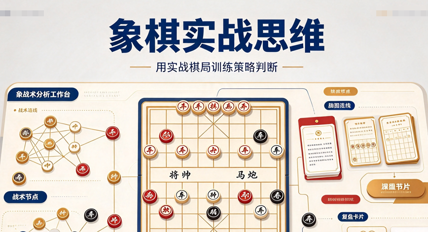 象棋从入门到残局杀法课程,系统提升棋力与实战思维
