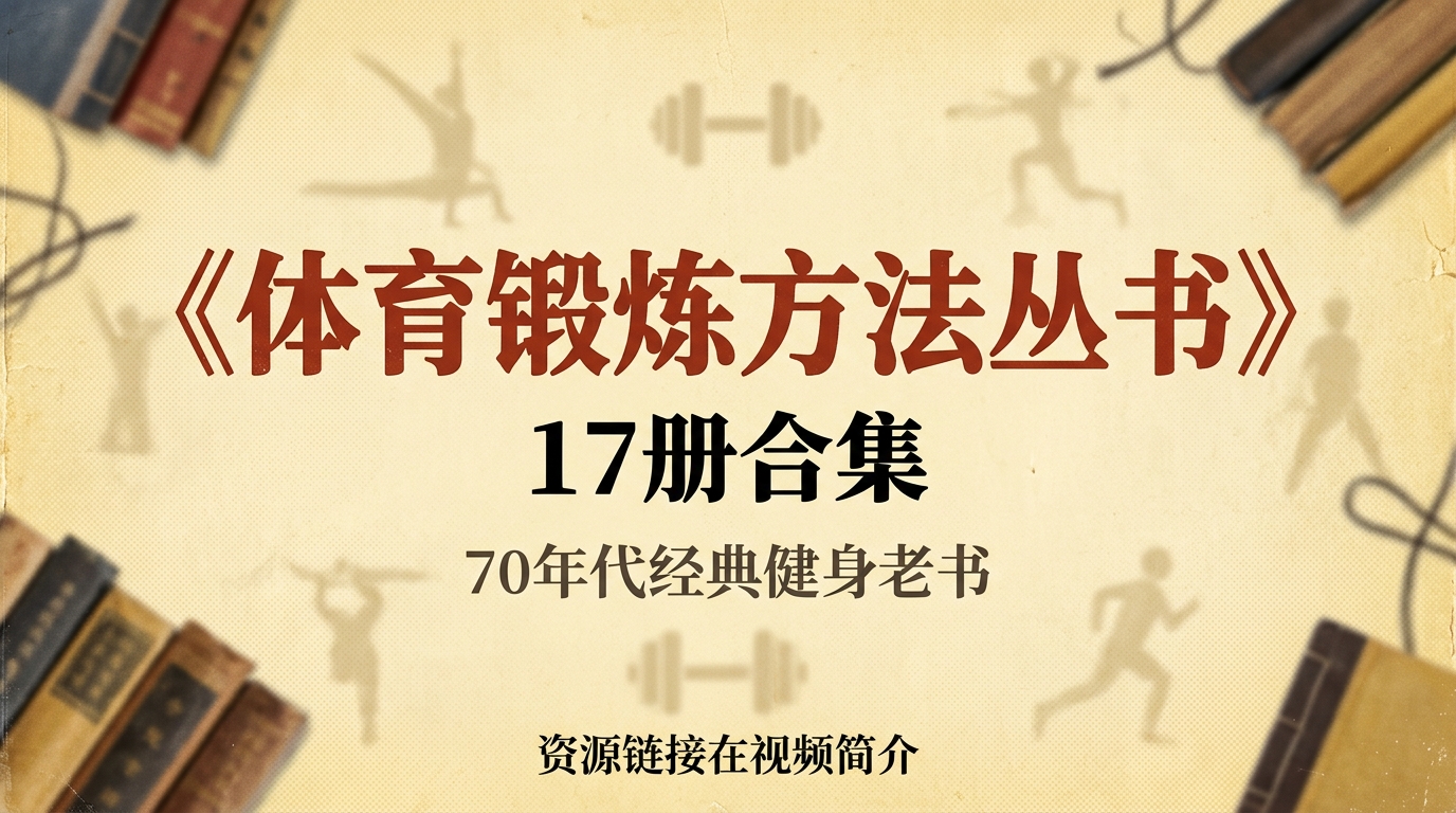 《体育锻炼方法丛书》17册合集,70年代经典健身老书