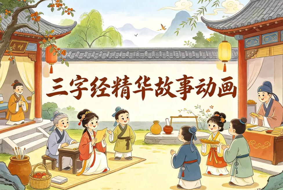三字经精华故事动画,让孩子轻松读懂国学启蒙