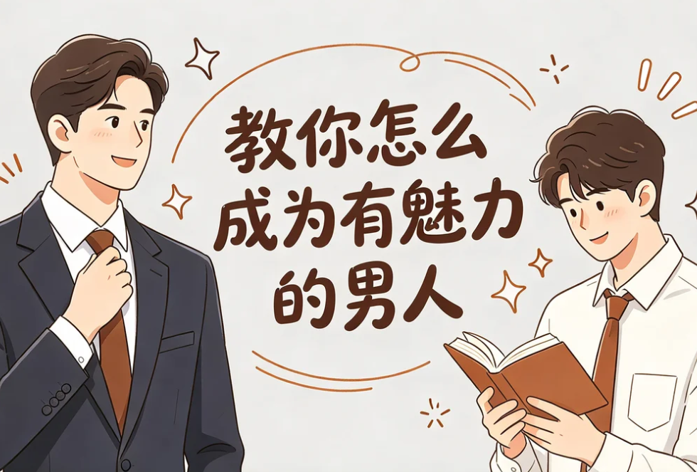 教你怎么成为有魅力的男人,系统提升男性吸引力