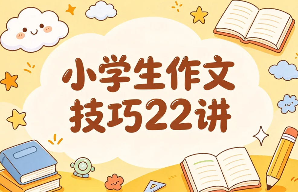 小学生作文技巧22讲,系统提升写作能力
