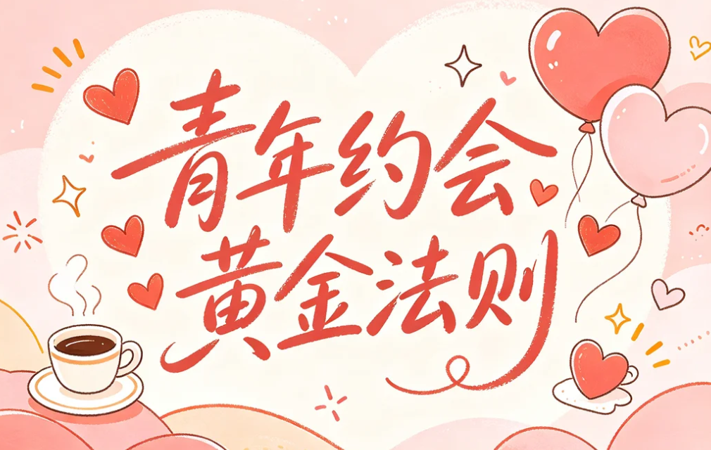 青年约会黄金法则,从破冰到确立关系一次讲透