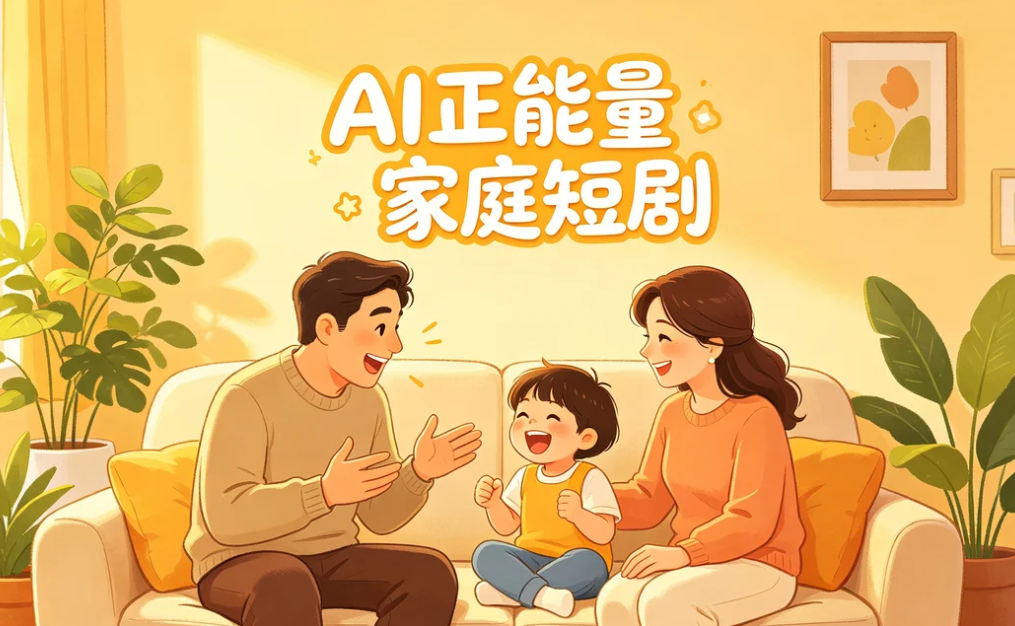 AI正能量家庭短剧玩法,解锁商单+收徒多重收益
