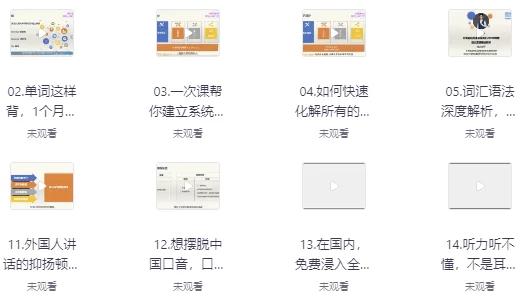 一个月记忆20000单词+象形记忆+词根词缀+美语发音英语学习视频