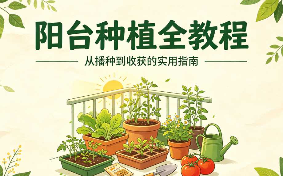 阳台种植全教程,家庭园艺从零打造小菜园 1 阳台种植全教程,家庭园艺从零打造小菜园 1