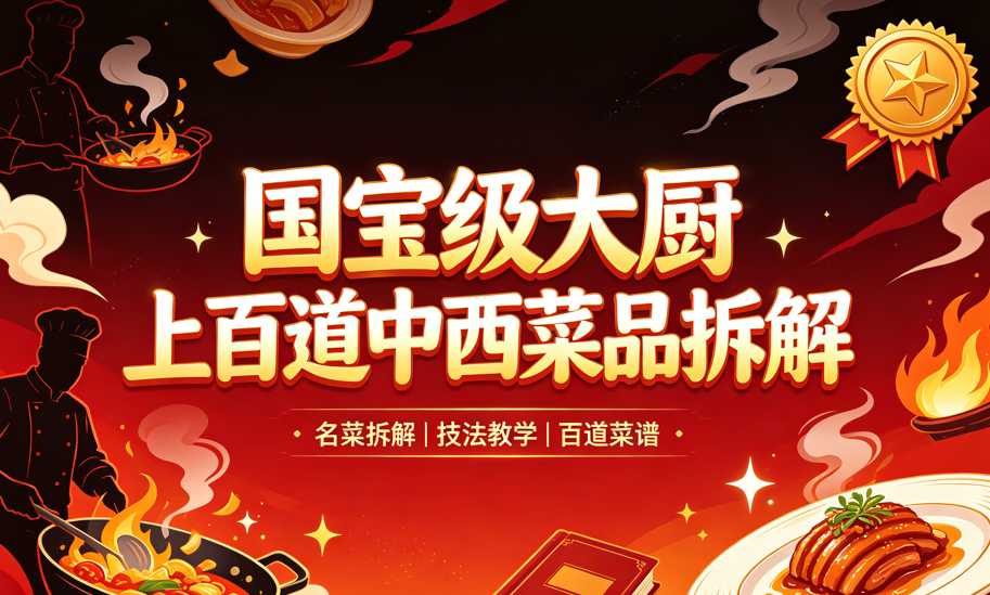 国宝级大厨上百道中西菜品拆解,从家常到宴客一次精通 1 国宝级大厨上百道中西菜品拆解,从家常到宴客一次精通 1
