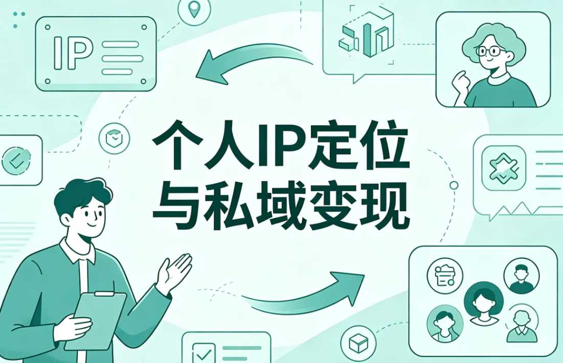 个人IP定位与私域变现系统课,打造可持续商业闭环 1 个人IP定位与私域变现系统课,打造可持续商业闭环 1