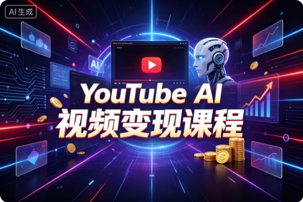 YouTube AI视频变现课程,零基础出海赚钱全攻略 1 YouTube AI视频变现课程,零基础出海赚钱全攻略 1