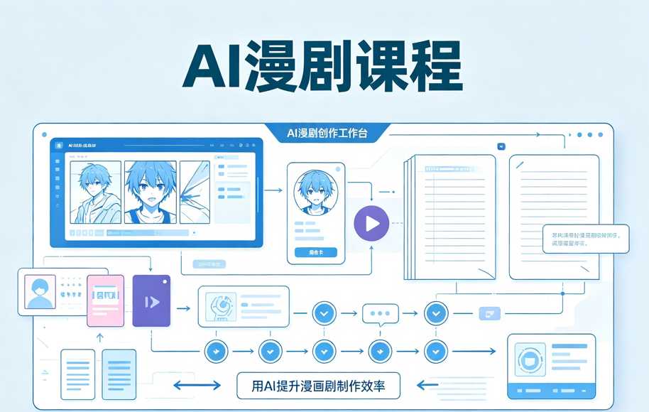 AI漫剧课程,零基础掌握AI漫剧创作全流程 1 AI漫剧课程,零基础掌握AI漫剧创作全流程 1