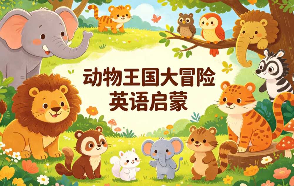 动物王国大冒险英语启蒙,看动画听故事轻松磨耳朵 1 动物王国大冒险英语启蒙,看动画听故事轻松磨耳朵 1